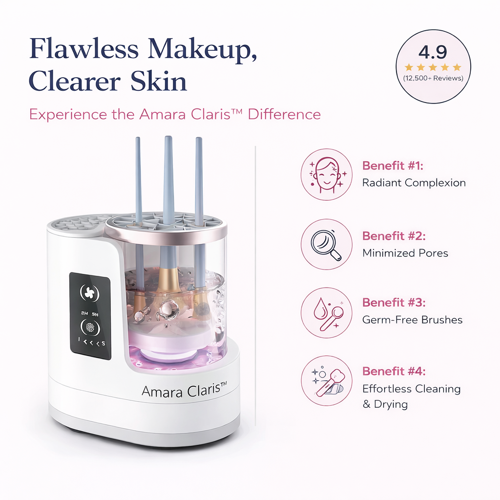 Amara Claris™ Makeup Brush Cleaner & Dryer