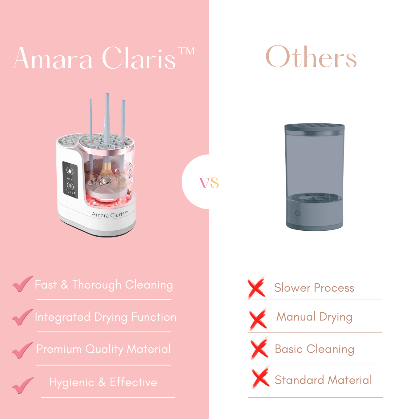 Amara Claris™ Makeup Brush Cleaner & Dryer